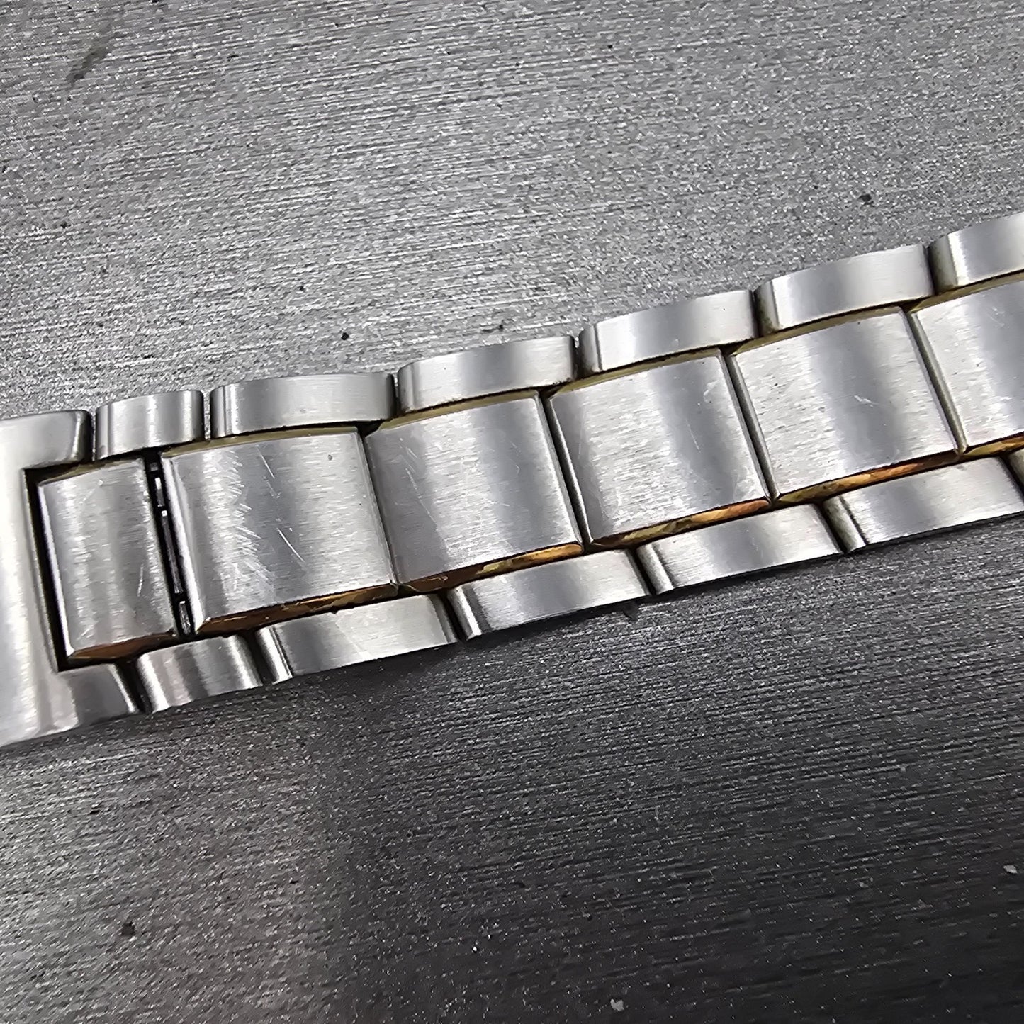 Movado Museum Bracelet 18mm Two Tone Stainless Steel Butterfly Clasp 85-G1-8855