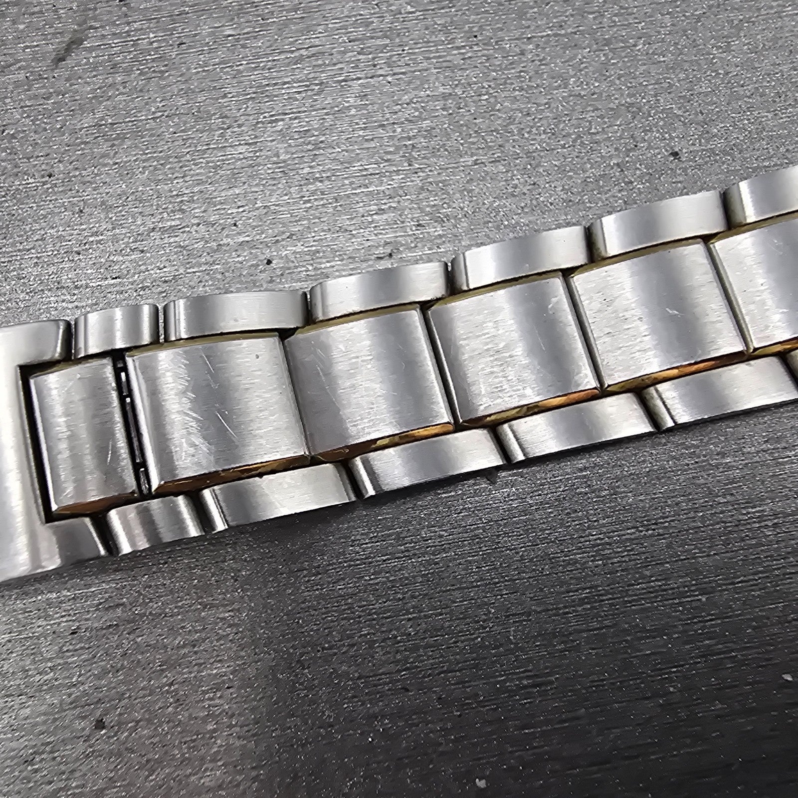 Movado Museum Bracelet 18mm Two Tone Stainless Steel Butterfly Clasp 85-G1-8855