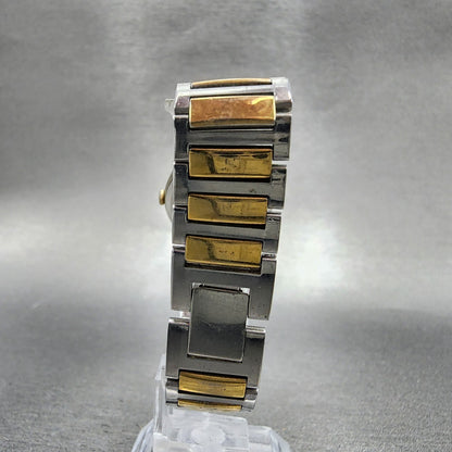 Seiko ALBA URBAN Watch Women 24mm White Dial Two Tone Round V301-6B60 New Batt