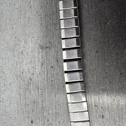 Navajo Sterling Silver Watch Band Tips 9mm Mother Of Pearl Leaf Design Vintage2