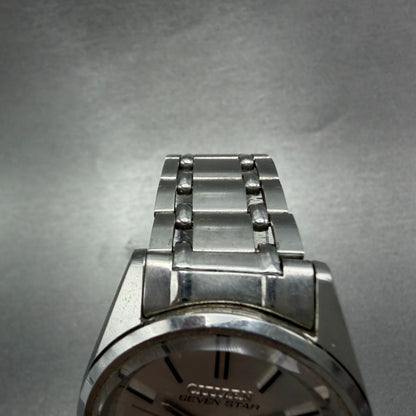 Citizen Seven Star Deluxe Watch Men 34mm Silver Dial Silver Tone Daydate Runs4