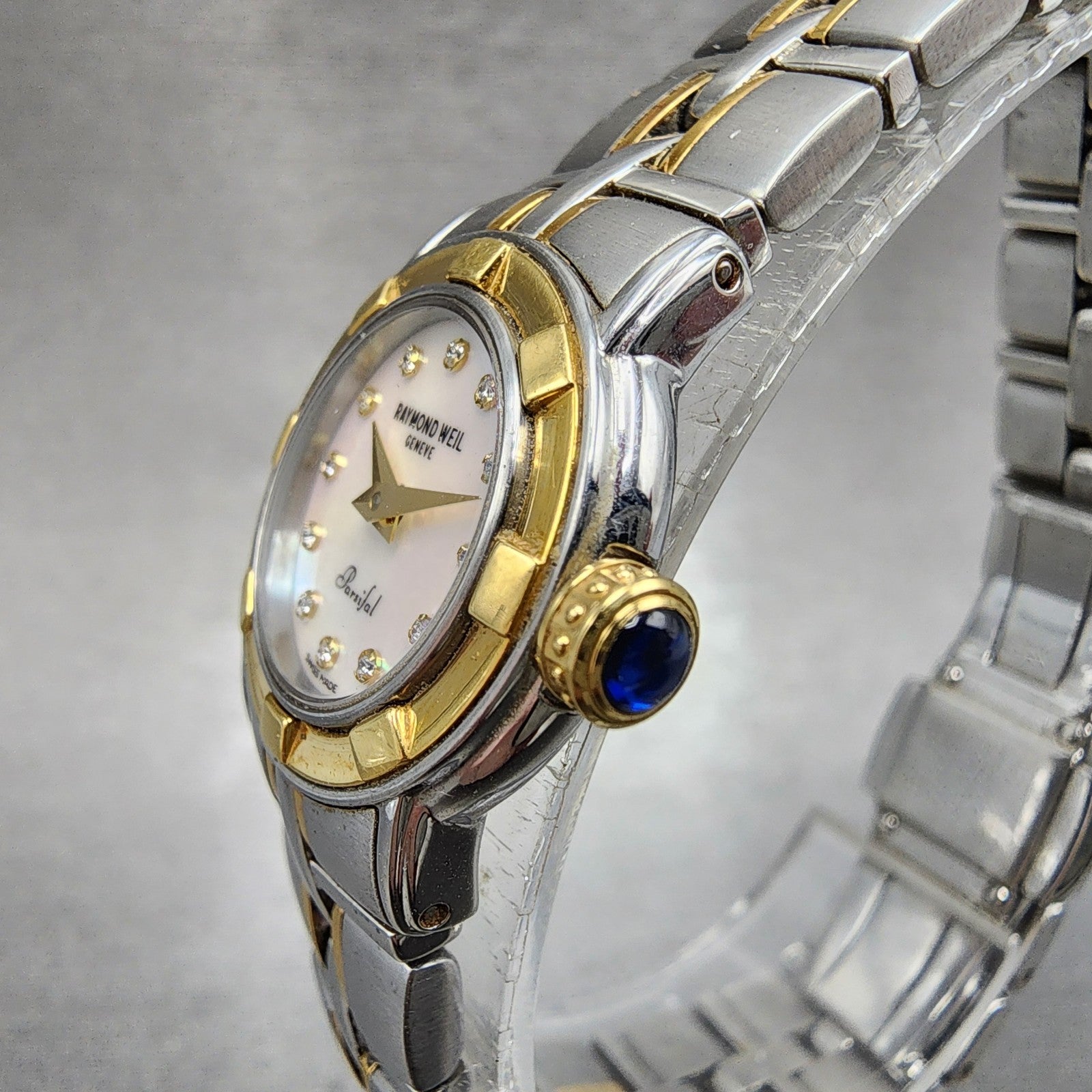Raymond Weil Parsifal Watch Women 23mm MOP Dial Two Tone 9640 New Battery2
