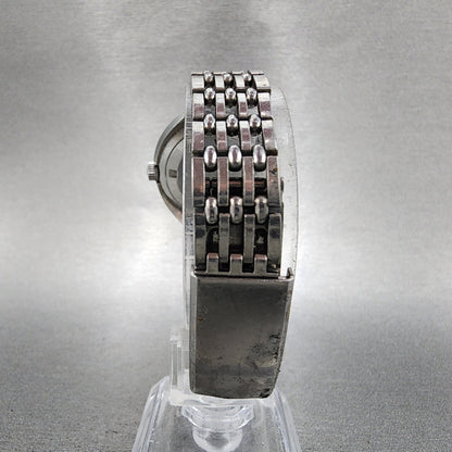 Citizen Automatic Watch Women 30mm Silver Dial Silver Tone Date Cushion Runs7