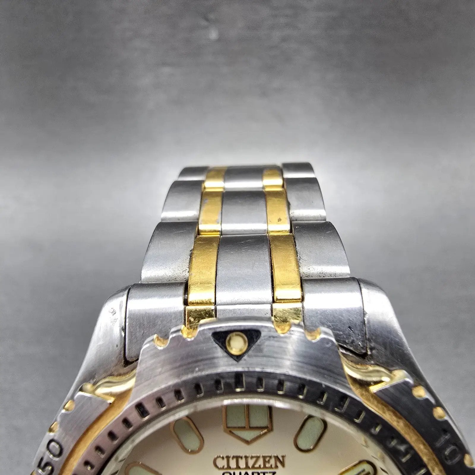 Citizen Promaster Dive Watch Men 40mm Cream Dial Two Tone Daydate READ!!! NewBat4