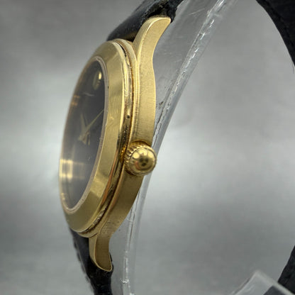 Movado Museum Watch Women 26mm Black Dial Gold Tone Round 87-E4-0814 New Battery2