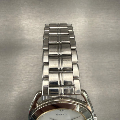 Seiko Avenue Watch Men 32mm White Dial Silver Tone Round 7N01-6680 New Battery4