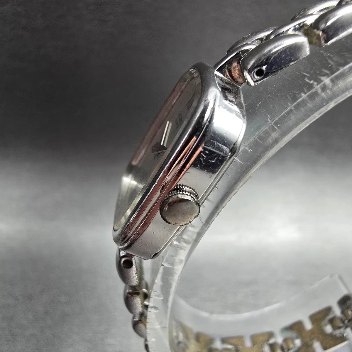 Seiko Watch Women 18mm Silver Dial Silver Tone Rectangle 1400-5190 New Battery2