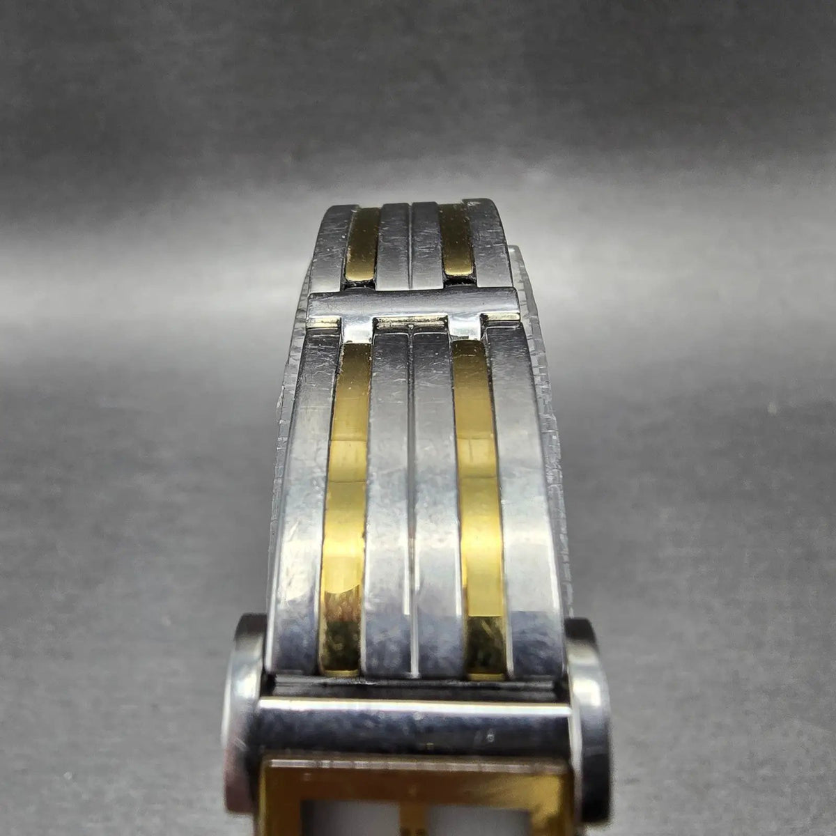 Citizen Eco-Drive Ciena Tank Watch Women 15mm MOP Dial Two Tone Rectangle Works4