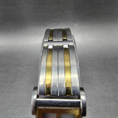 Citizen Eco-Drive Ciena Tank Watch Women 15mm MOP Dial Two Tone Rectangle Works4