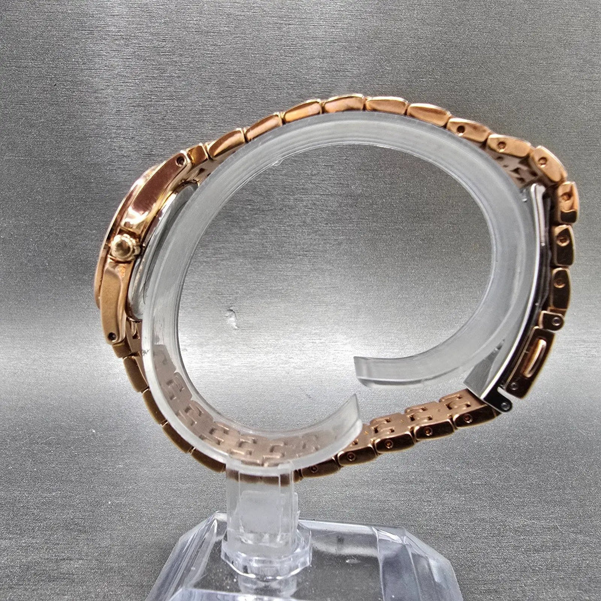 Citizen Eco-Drive Watch Women 28mm MOP Dial Rose Gold Tone Date EW1228-53D Runs6