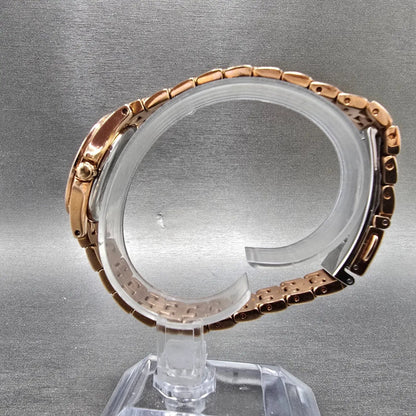 Citizen Eco-Drive Watch Women 28mm MOP Dial Rose Gold Tone Date EW1228-53D Runs6