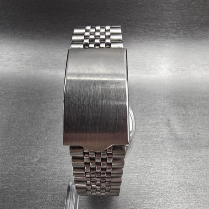 Seiko Type II Watch Men 35mm Silver Dial Silver Daydate 7546-710E New Battery7