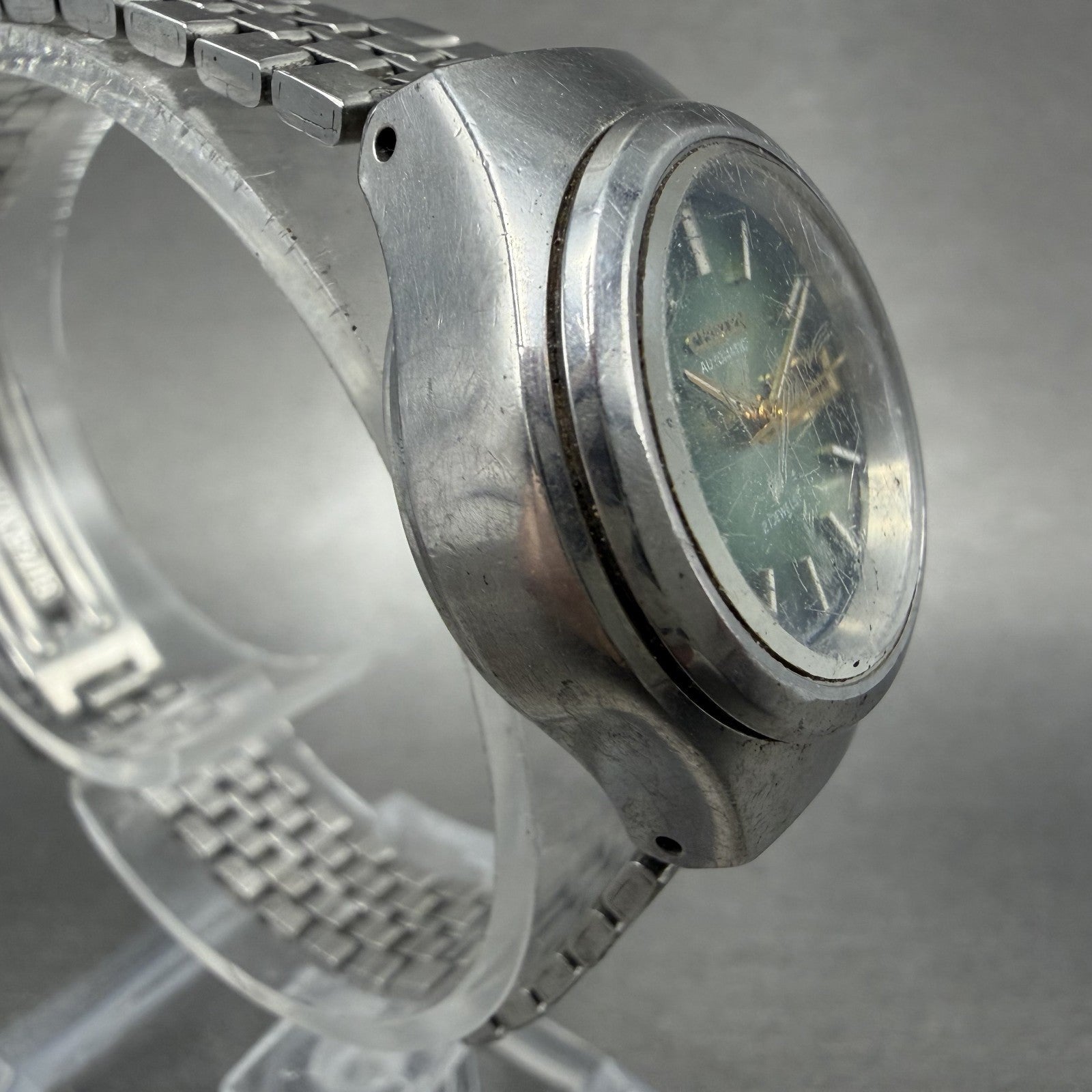 Citizen Automatic Watch Women 26mm Green Dial Steel Daydate Round Runs Vintage3