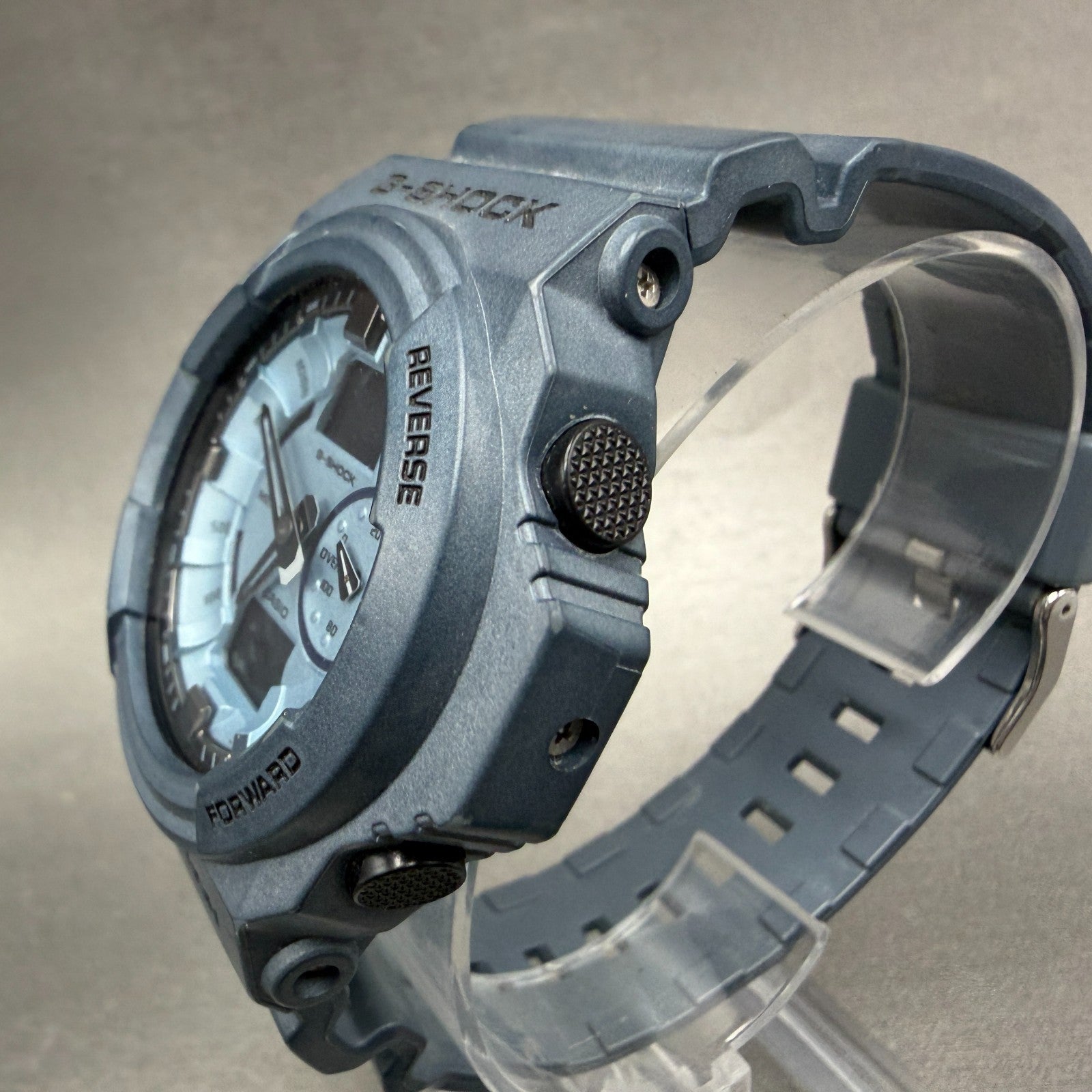 Casio G-Shock GA-150A Watch Men 52mm Analog Digital Blue Round New Battery ABC2
