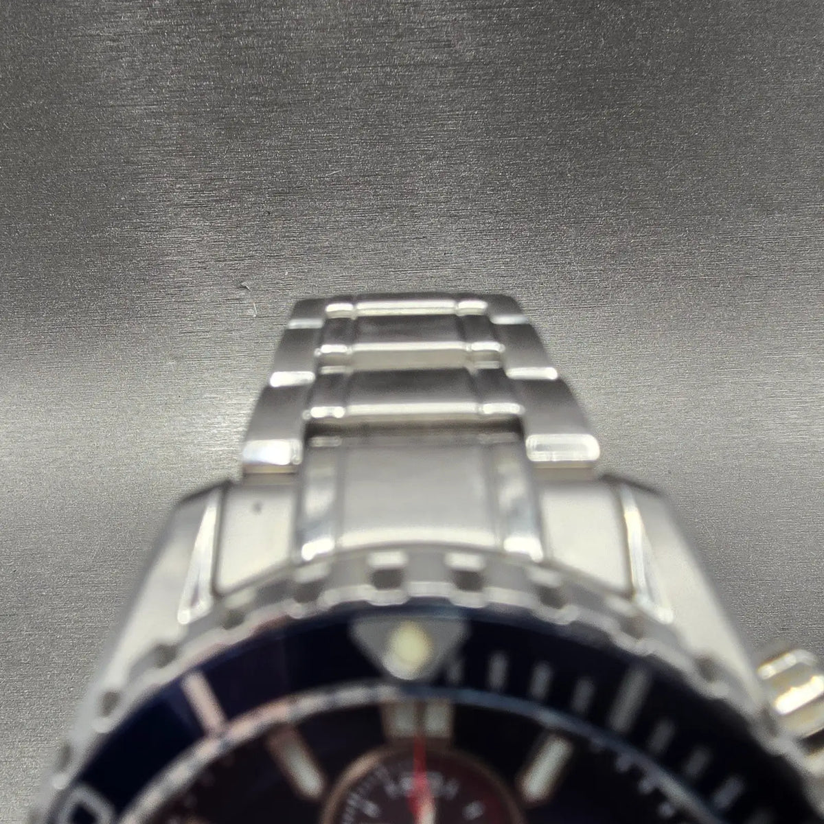 Citizen Eco-Drive Dive Chronograph Watch Men 44mm Blue Dial Steel Date Runs4