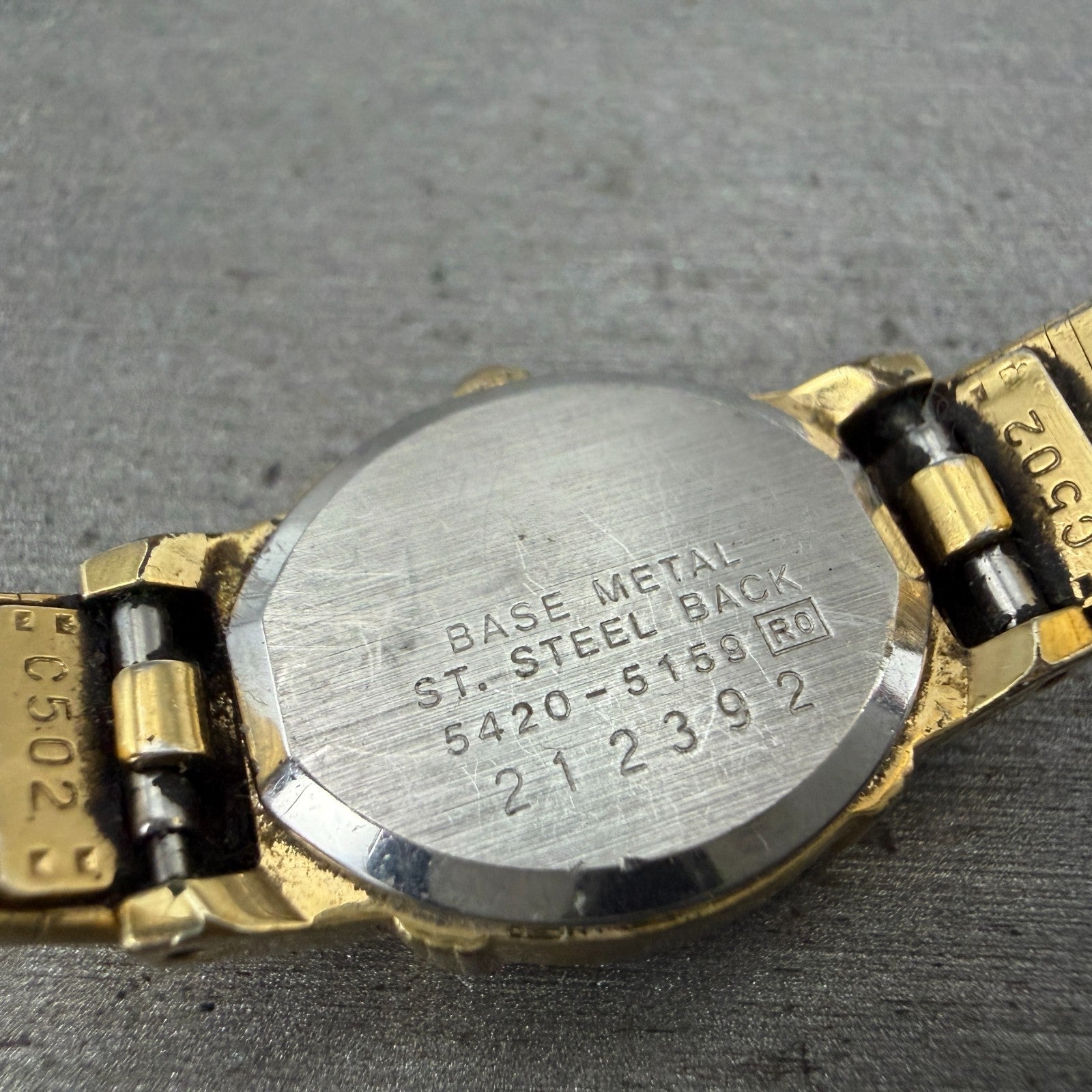 Seiko Watch Women 16mm Brown Dial Gold Tone Oval Vintage 5420-5159 New Battery9