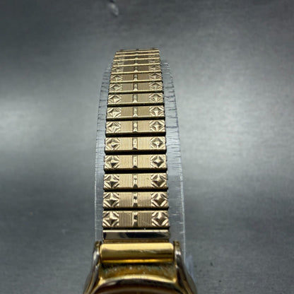 Orient Watch Women 19mm Gold Dial Gold Tone Oval A054960-20 New Battery4