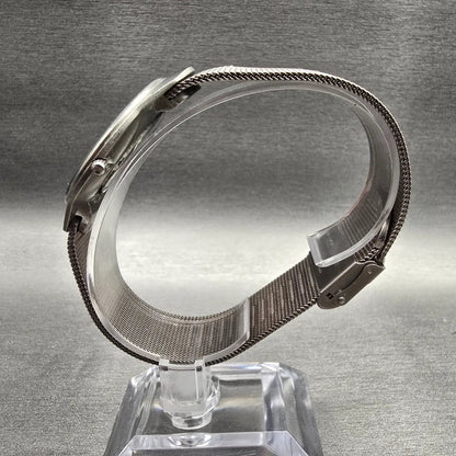 Skagen Watch Men 34mm White Dial Titanium Date Round 533LTTW New Battery6