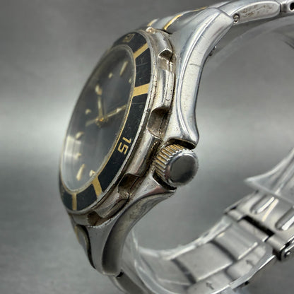 Bulova Marine Star Watch Men 37mm Black Dial Two Tone Date 98G05 New Battery2