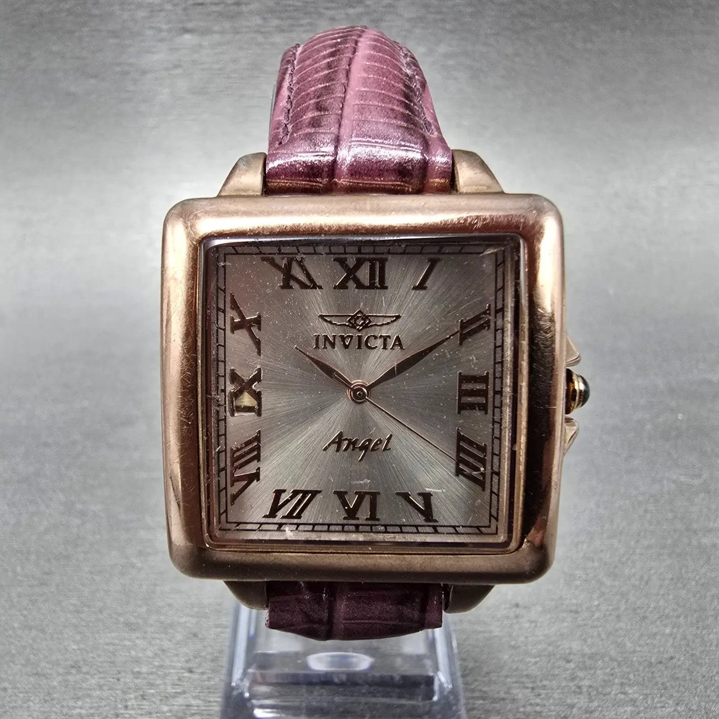 Invicta Angel Watch Women 33mm Silver Dial Rose Gold Tone 16052 New Battery0
