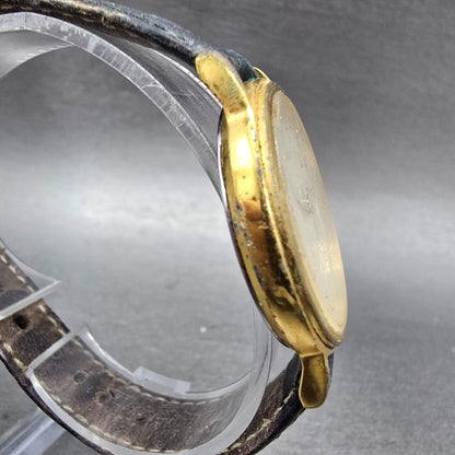Seiko Watch Men 33mm Cream Dial Gold Tone Round Round V701-2A49 PARTS5