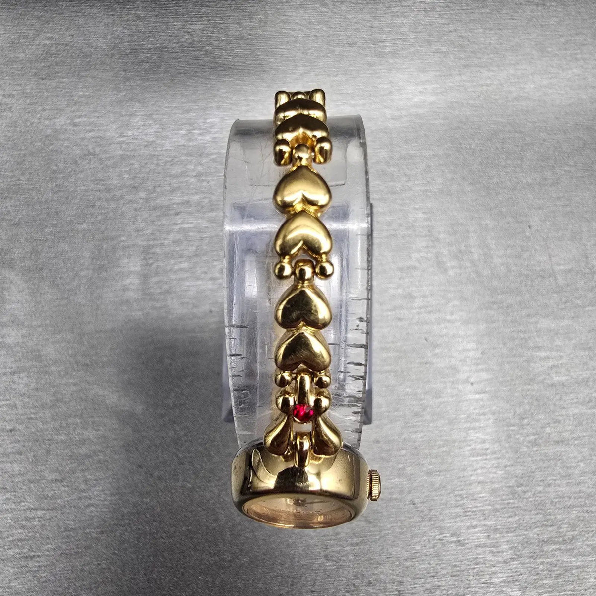 Seiko Alba Watch Women 17mm Cream Dial Gold Gems Oval V810-5020 New Battery4