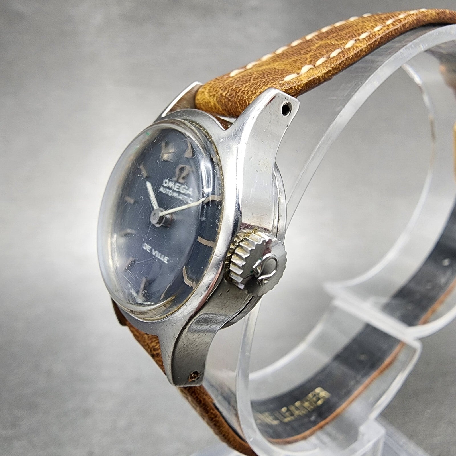 Omega De Ville Automatic Watch Women 20mm Blue Dial Steel Round Cal 671 Runs2