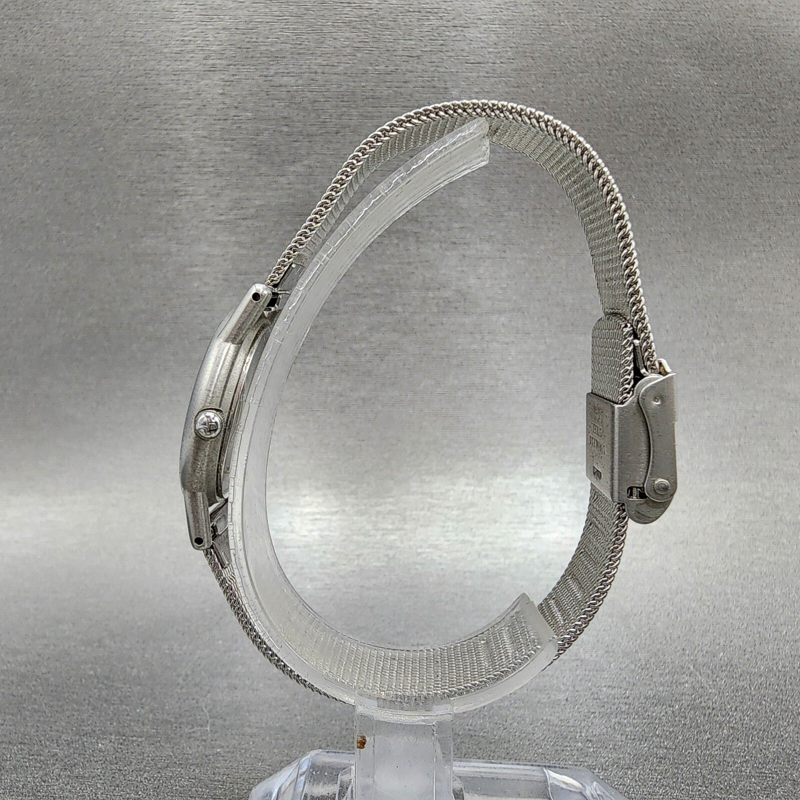 Skagen Watch Women 25mm Blue Dial Silver Tone Round Mesh band P4SSN New Battery6
