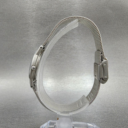 Skagen Watch Women 25mm Blue Dial Silver Tone Round Mesh band P4SSN New Battery6
