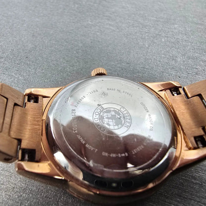 Citizen Eco-Drive Watch Women 29mm MOP Dial Rose Gold Tone Date E011-S095913 Run8