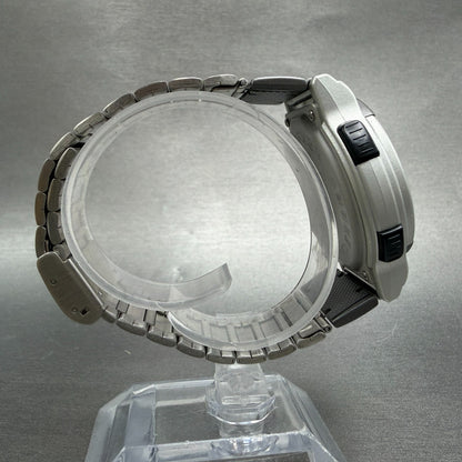 Casio Twincept ABX-53 Watch Men 40mm Gray Dial Silver Alarm Chrono New Batt NOS8