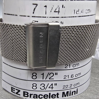Skagen Watch Men 38mm Silver Dial Silver Tone Round 916XLSSS PARTS Small Seconds11