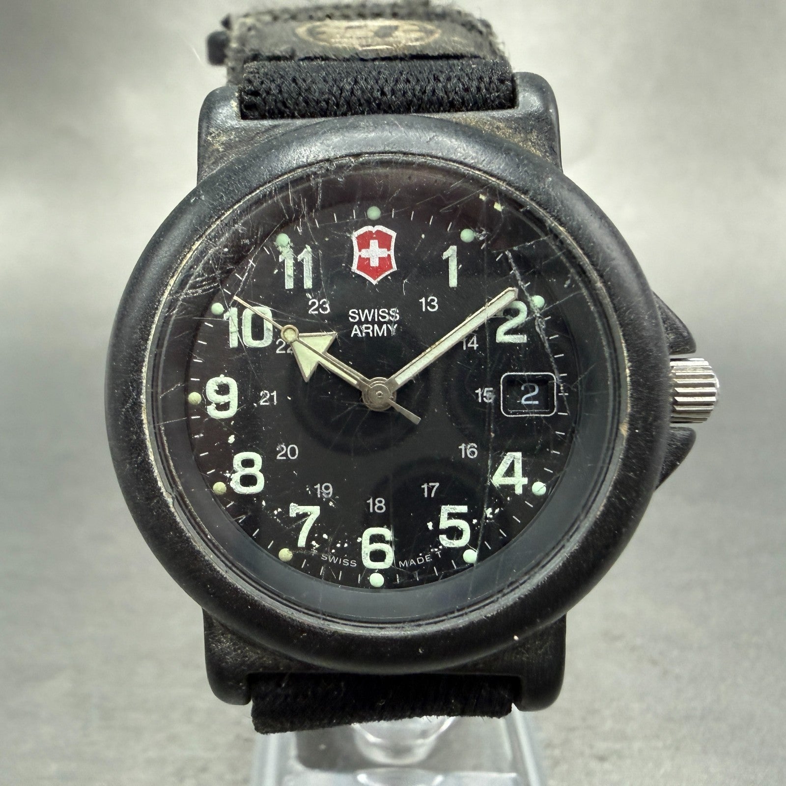 Victorinox Swiss Army Renegade Watch Men 40mm Black Dial Black Tone PARTS KTPO0
