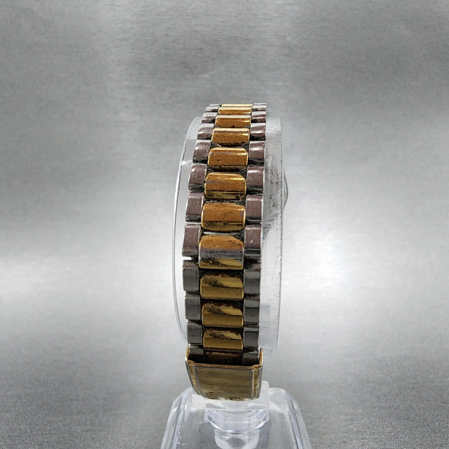 Seiko SQ Watch Women 24mm Gold Dial Two Tone Daydate Round 3E230A60 New Battery7