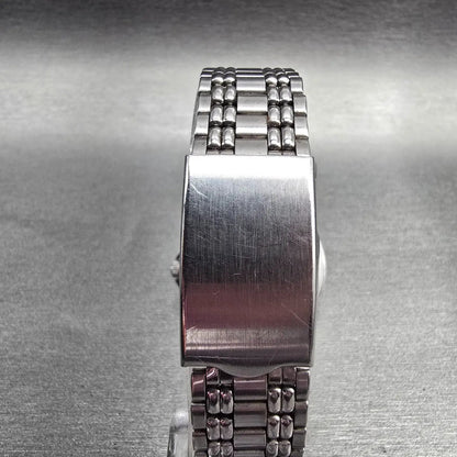 Seiko Alba Watch Men 35mm Silver Dial Silver Tone Daydate V743-8A10 New Battery7