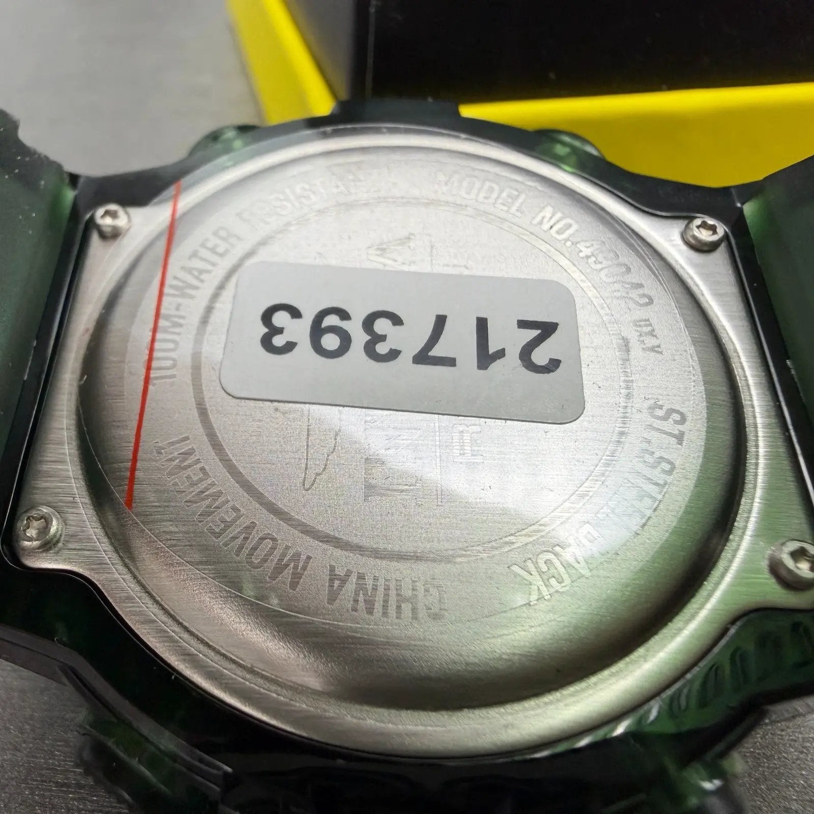 Invicta Racing Digital Watch Men Green Alarm Chrono Round Translucent New 490426