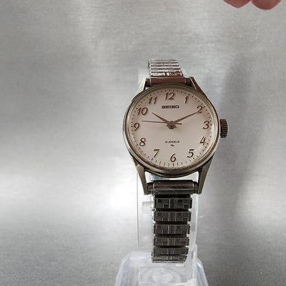 Seiko Watch Women 23mm Silver Dial Silver Tone Manual Wind 11040031 Runs5