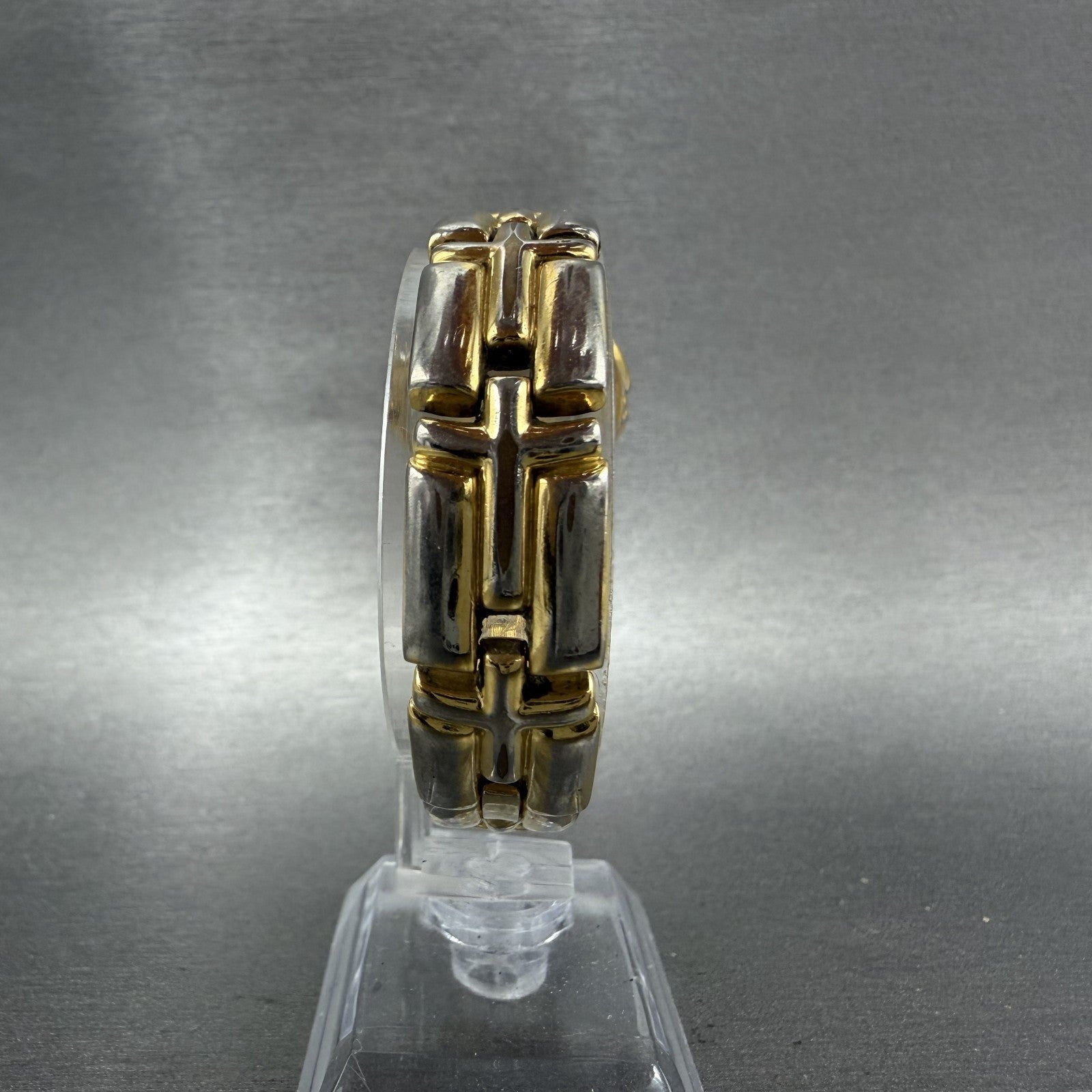 Bulova Watch Women 26mm Gold Dial Gold Tone Round 97P44 New Battery VTG ABCD8
