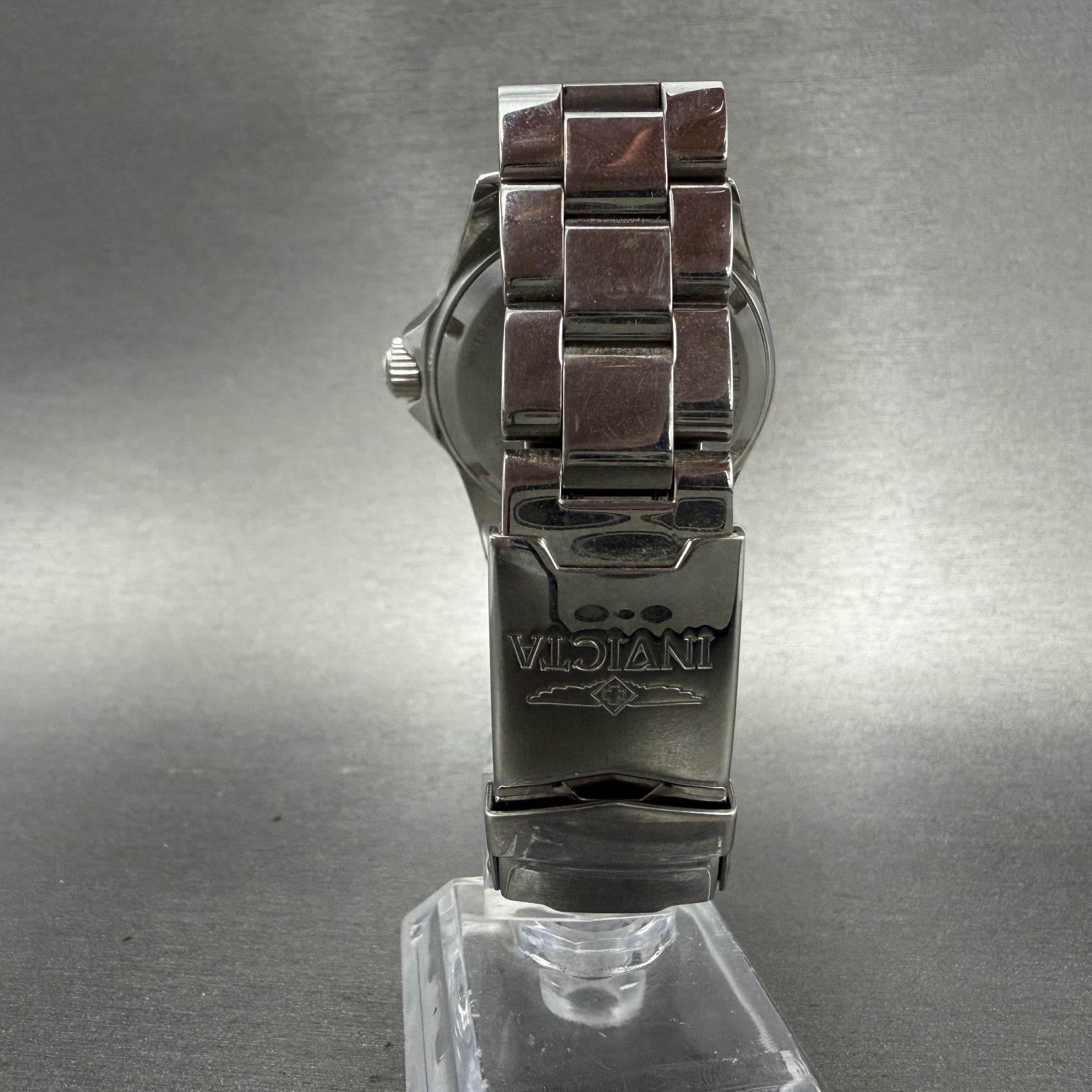 Invicta Grand Diver Watch Women 38mm Silver Dial Steel Gem Set Date Automatic7
