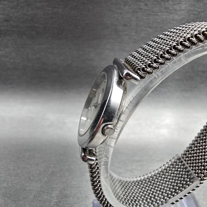 Skagen Watch Women 25mm MOP Dial Silver Tone Round 107SSSMPS Mesh Band New Batt2