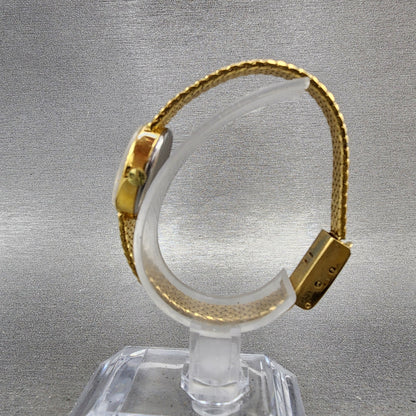 Jules Jurgenson Watch Women 17mm Champagne Dial Gold Tone Mesh Band New Battery6
