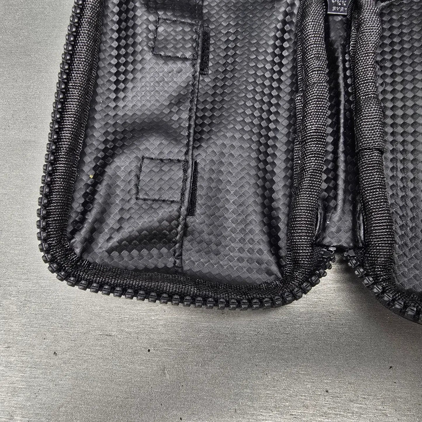 Seiko Travel Watch Case Black Fabric Plastic Rectangle Zipper9
