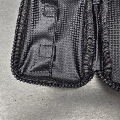 Seiko Travel Watch Case Black Fabric Plastic Rectangle Zipper9