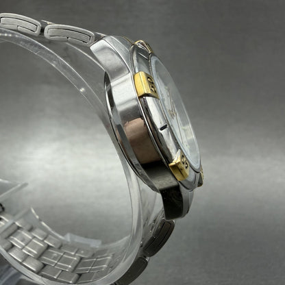 Wenger Swiss Military Watch Women 29mm White Dial Two Tone Date Round New Batt3