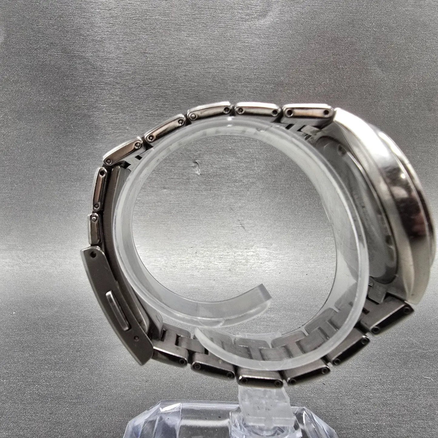 Citizen Eco-Drive Attesa Watch Men 38mm White Dial Titanium Atomic Date PARTS!!!8