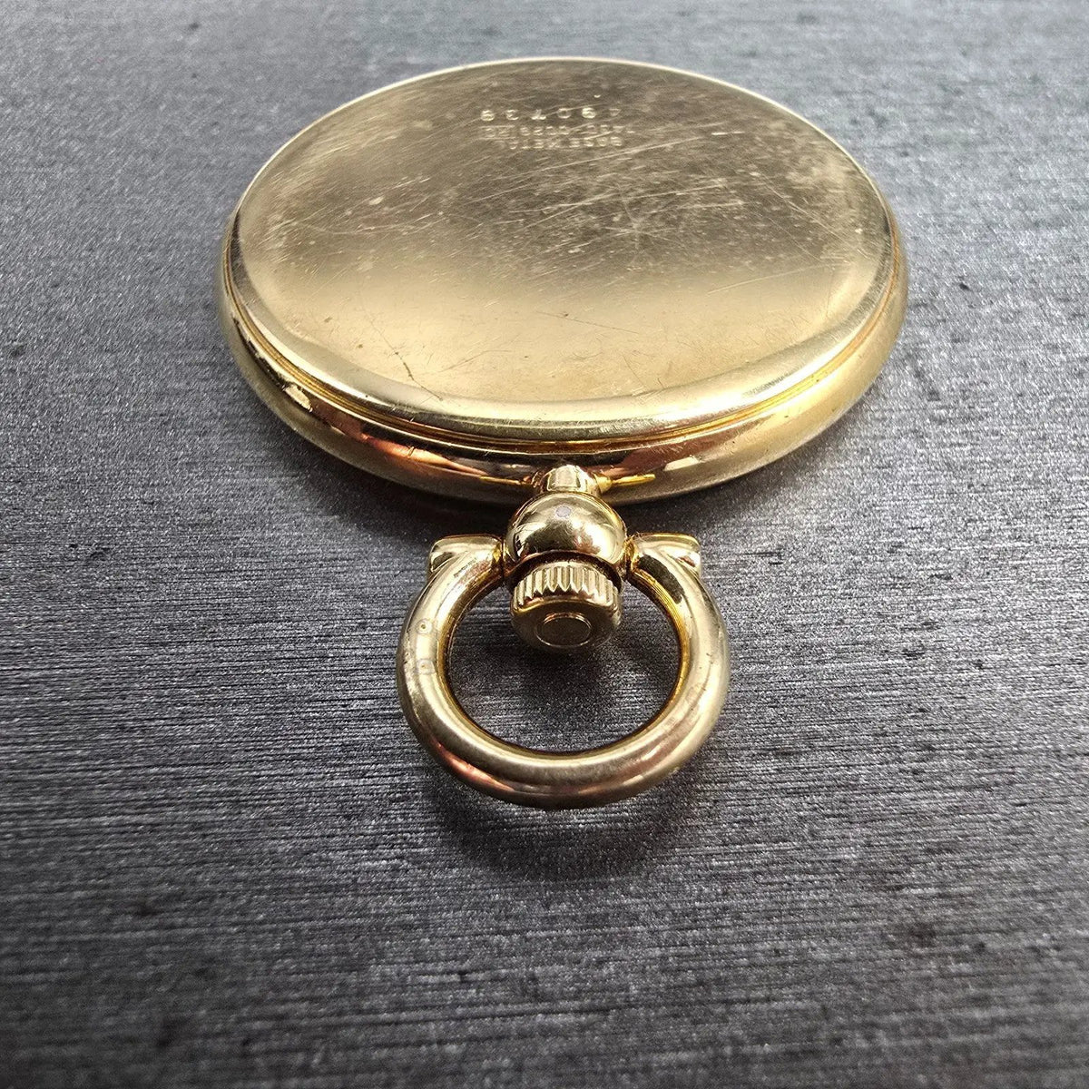 Seiko Pocket Watch Men 31mm Siena College Gold Dial Gold Tone 7430-0029 New Batt10