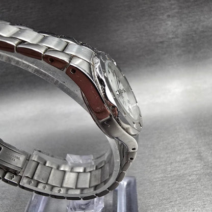 Bulova Marine Star Watch Women 25mm MOP Dial Silver Tone Date 96R24 New Battery3