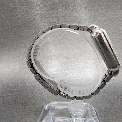 Citizen EcoDrive Tank Watch Women 32mm MOP Dial Silver Tone Daydate Runs8