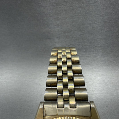 Seiko President Watch Men 36mm Gold Dial Gold Tone Daydate 7n438119 New Battery4