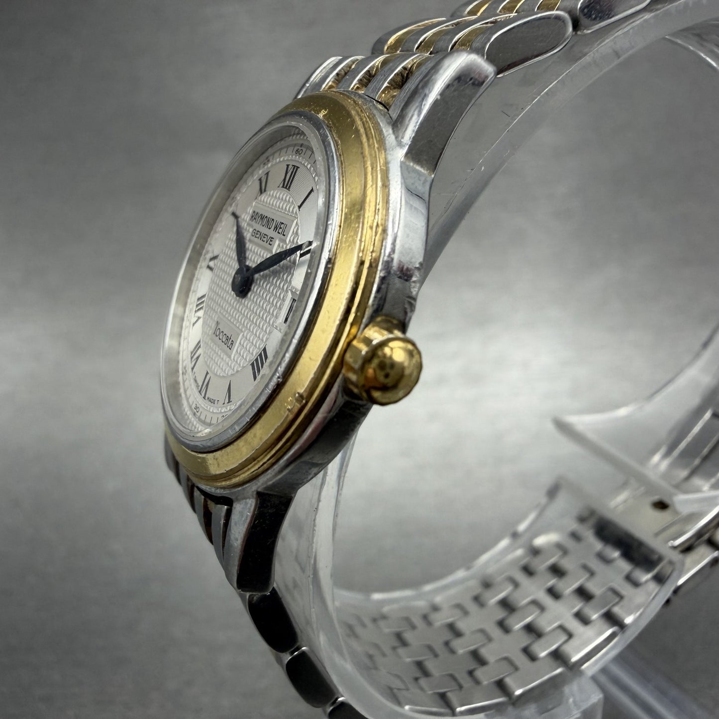Raymond Weil Toccata Watch Women 25mm Silver Dial Two Tone Round 5364 NewBattery2